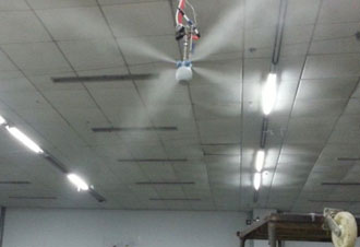 紡織廠加濕—汽水混合(干霧)加濕系統