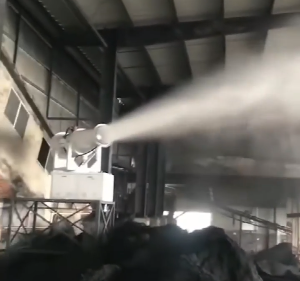 炮霧機除塵視頻案例